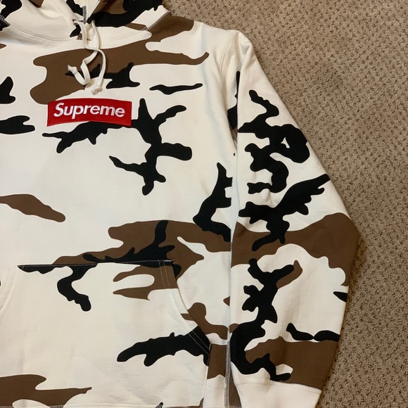 Supreme Box Logo Hooded Sweatshirt Camo - Picture 2 of 4